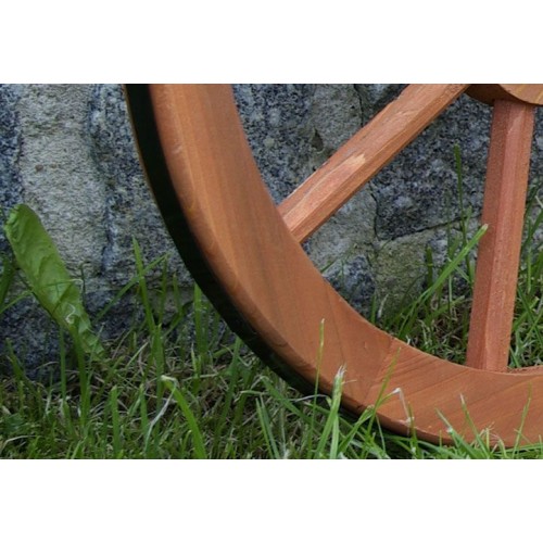 Ghana Garth Drevené koleso 35 cm - štýlová rustikálna dekorácia