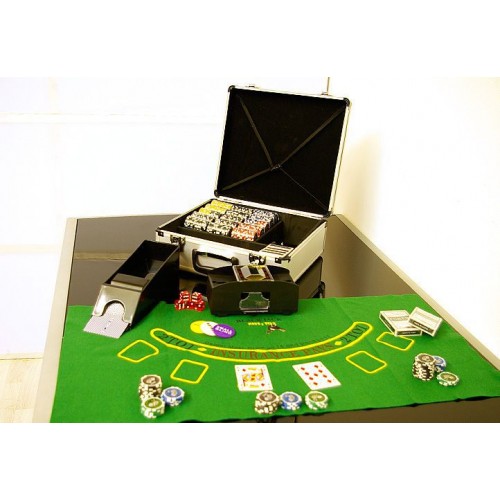 Poker set 600 ks žetónov OCEAN s príslušenstvom Poker set 600 ks žetónov OCEAN s príslušenstvom