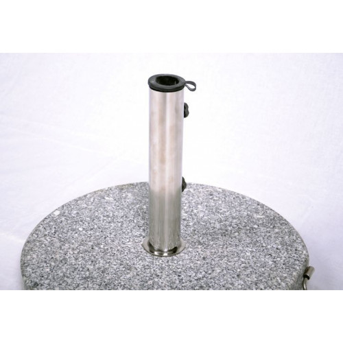 Stojan na slnečník (kruhový) - žula / nerezová oceľ, 40 kg