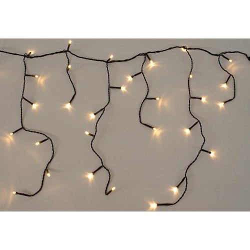 NEXOS diLED svetelný dážď 180 LED, teplá biela + napájanie NEXOS diLED svetelný dážď 180 LED, teplá biela + napájanie