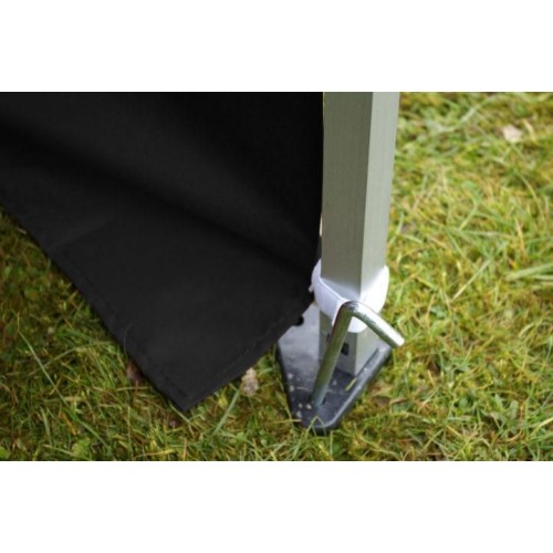 Záhradný párty stan 3x6 čierny, nožnicový