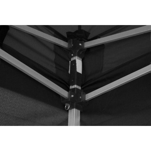 Záhradný párty stan 3x6 čierny, nožnicový