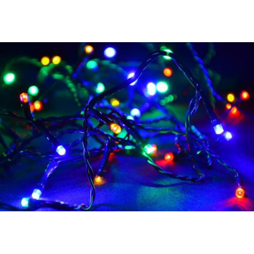 NEXOS Vianočná LED reťaz 10 m, 100 LED diód, farebná