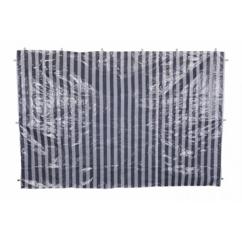 Sada dvoch bočných stien pre záhradný stan - bielo/modrá bez okien