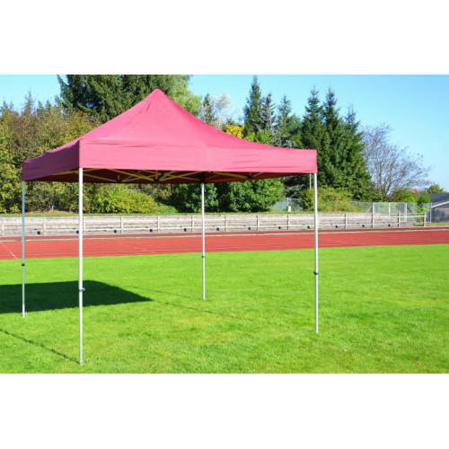 Záhradný párty stan nožnicový PROFI 3x3 m vínový + 4 bočné steny