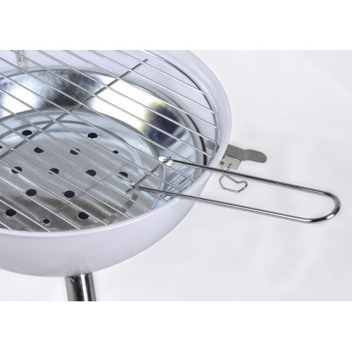 Záhradný vonkajší Mini BBQ gril - fialový
