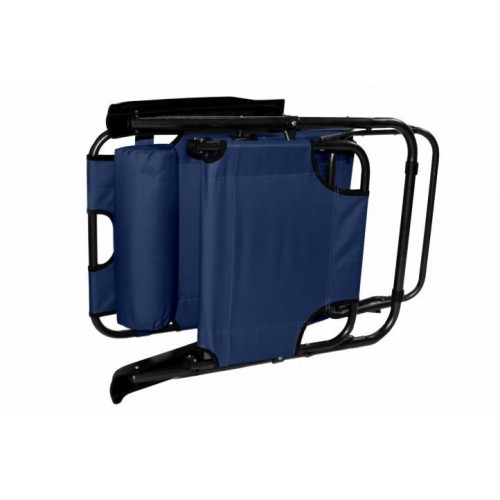 Skladacie záhradné ležadlo - modrá