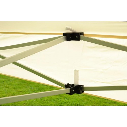 Záhradný párty stan nožnicový PROFI 3x3 m béžový + 4 bočné steny