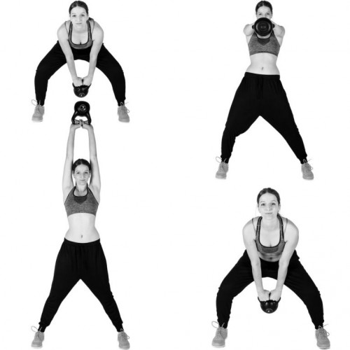 Kettlebell činka 3 kg MOVIT Kettlebell činka 3 kg MOVIT