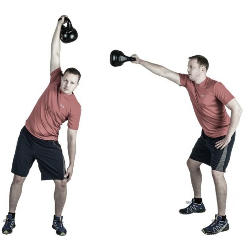 Kettlebell činka 3 kg MOVIT Kettlebell činka 3 kg MOVIT