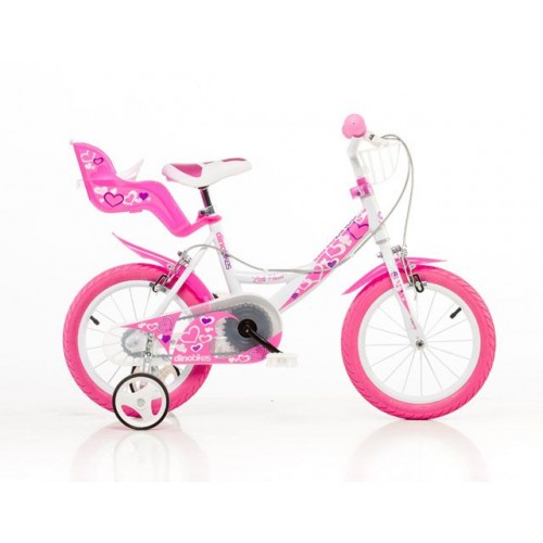 Detský bicykel, ružová potlač 16