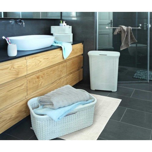 Kôš na prádlo STYLE RATTAN 40l krémový CURVER