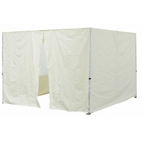Sada 2 bočných stien pre PROFI záhradný stan 3 x 3 m champagne