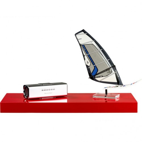 Nástěnná police STILISTA VOLATO - lesklá červená 50 cm