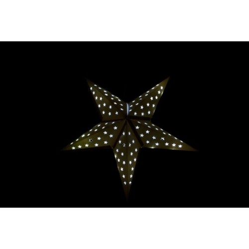 Vianočná hviezda s časovačom 60 cm, 10 LED, biela