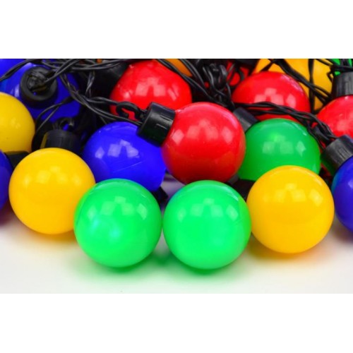 Farebné párty osvetlenie – vonkajšie – 40 LED