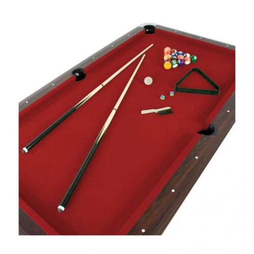 GamesPlanet® biliardový stôl PREMIUM, červený, 7 ft