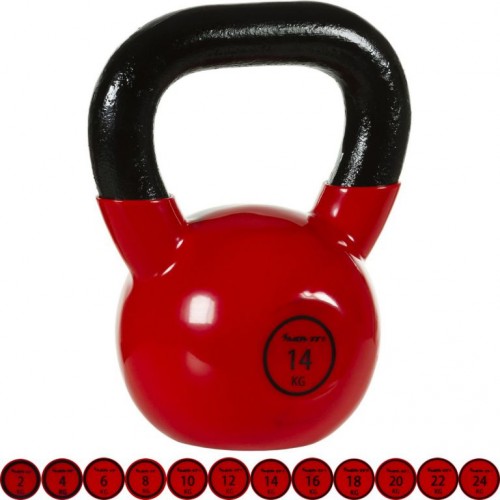 Kettlebell činka 14 kg MOVIT s vinylovým povrchom