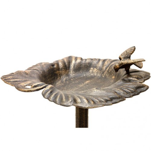 Liatinové vtáčie kŕmidlo - bronzové