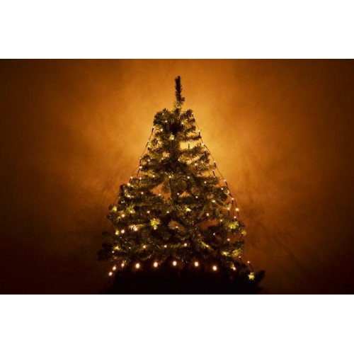 NEXOS diLED svetelná sieť 100 LED, teplá biela + napájanie