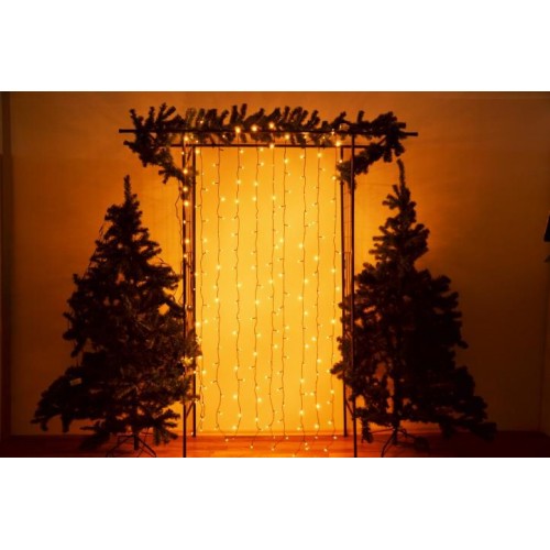 NEXOS diLED svetelný záves 200 LED, teplá biela + napájanie NEXOS diLED svetelný záves 200 LED, teplá biela + napájanie
