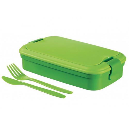 Svačinový box LUNCH & GO box - zelený