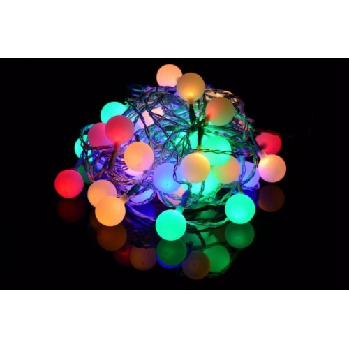 NEXOS Párty osvetlenie, 50 LED, 25 mm, pastelové farby