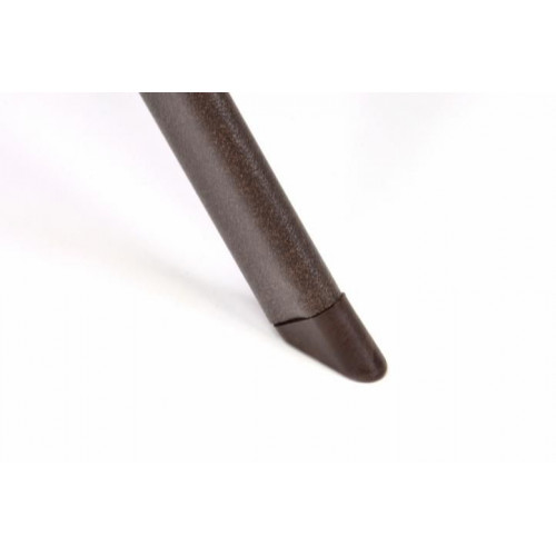 Záhradný bistro stolík sklenený so sklápacou doskou – hnedý