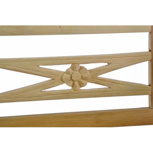 DIVERO drevená 2-miestna lavica pre deti z teakového dreva