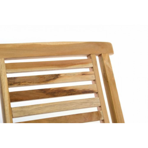 Záhradná stolička skladacia DIVERO „Hantown“ z masívneho teakového dreva