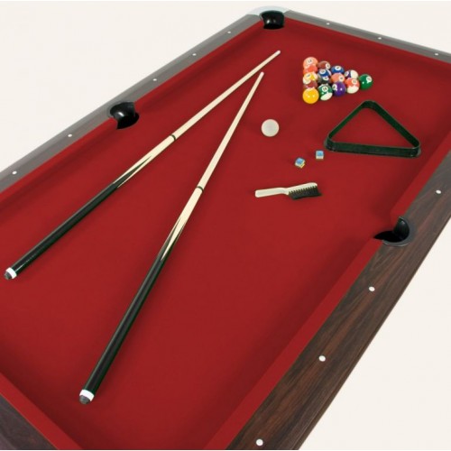 Biliardový stôl GamesPlanet® PREMIUM, červený,8 ft Biliardový stôl GamesPlanet® PREMIUM, červený,8 ft