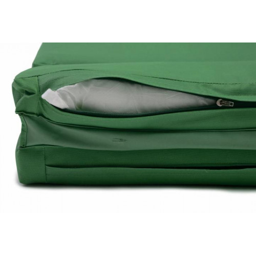 Sada 2 ks polstrovania na ležadlo - tmavozelená