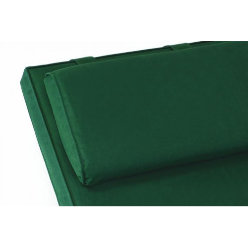 Sada 2x polstrovania na lehátko 188 cm - tmavozelená