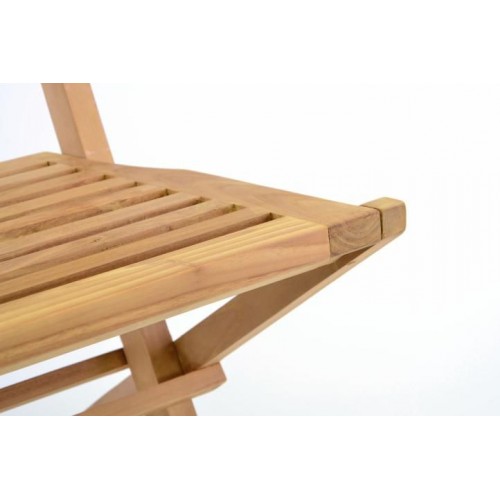 Skladacia záhradná stolička DIVERO Hantown - teakové drevo