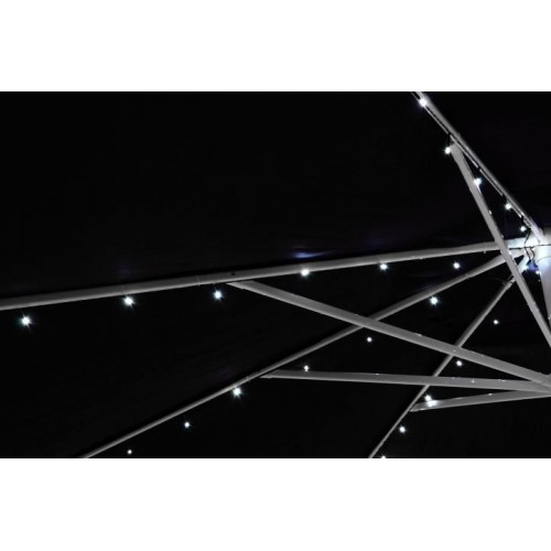 Solárna blikajúca reťaz pre osvetlenie slnečníka - 72 LED