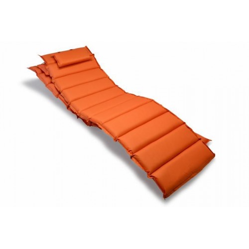 Sada 2 kusov polstrovania na lehátko Garthen - oranžová