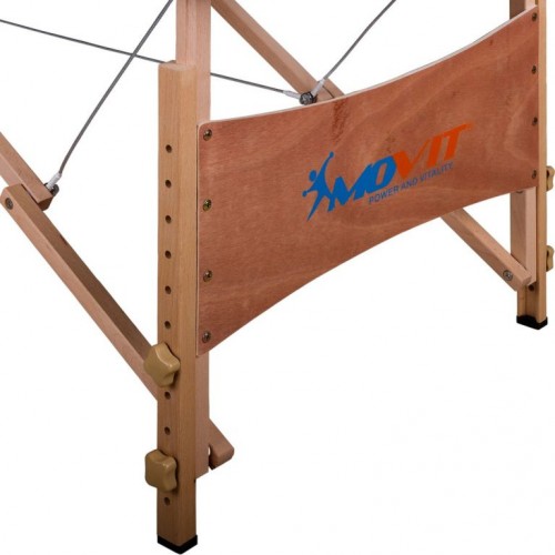 Prenosné masážne ležadlo DELUXE MOVIT biele 185 x 80 cm