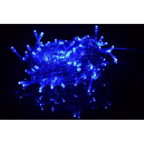 NEXOS Vianočná LED reťaz 18 m, 200 LED diód, modrá