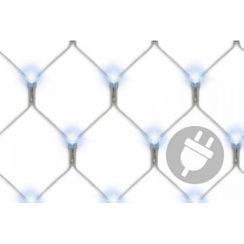 NEXOS Svetelný záves 3 x 3 m, 128 LED, studená biela