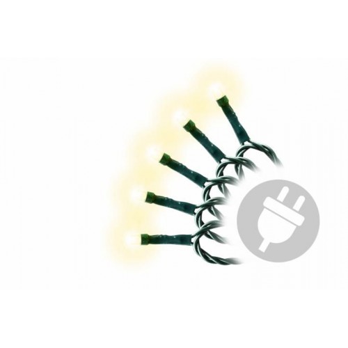 NEXOS Vianočná reťaz 40 m, 400 LED, teplá biela