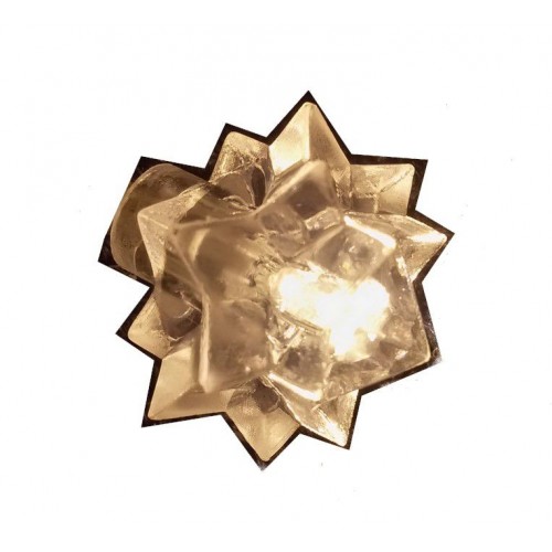 Vianočná reťaz - snehové hviezdy, teple biele, 20 LED