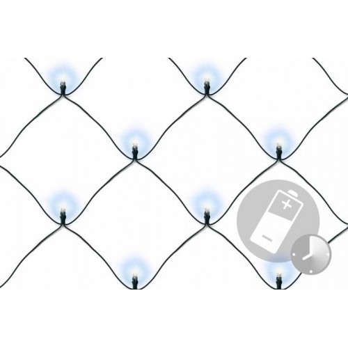 NEXOS Vianočná svetelná sieť 2 x 2 m, 160 LED, studená biela