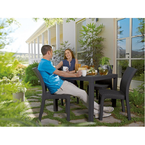 Záhradný stôl MELODY QUARTET hnedý