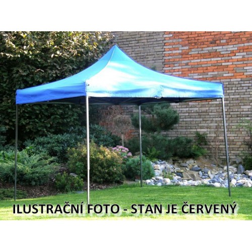 Záhradný párty stan DELUXE nožnicový - 3 x 3 m červená