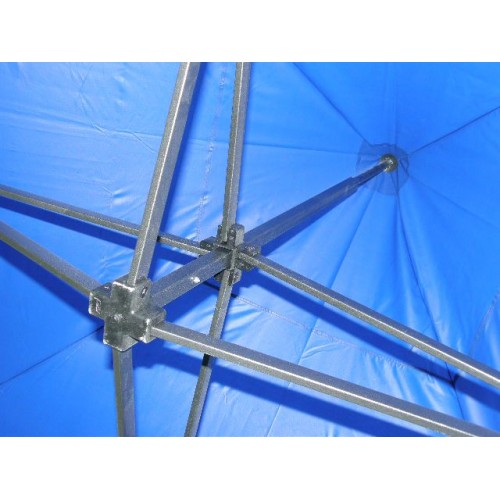 Záhradný párty stan DELUXE nožnicový - 3 x 3 m modrá