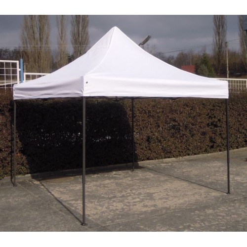 Záhradný párty stan DELUXE nožnicový - 3 x 3 m biela