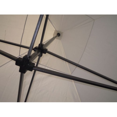 Záhradný párty stan DELUXE nožnicový - 3 x 3 m biela