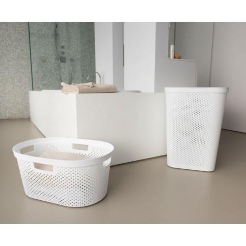 Kôš na špinavú bielizeň s vekom 59 L – biely CURVER