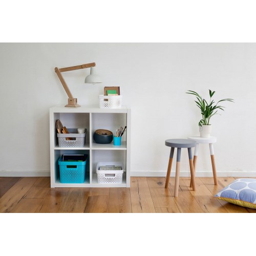 Úložný box s vekom plastový CURVER- biely 17 l