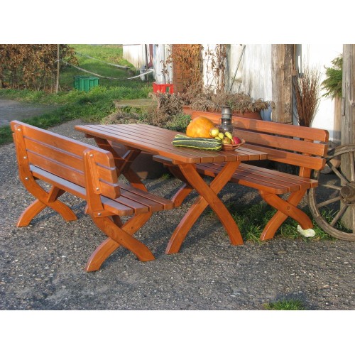 Záhradná drevená lavica STRONG 160 cm